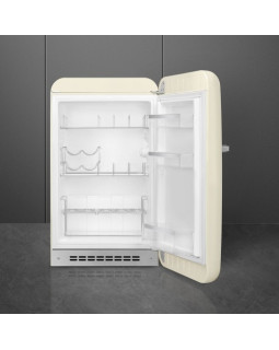 Jahekapp smeg, 50-ndate stiil, 97 cm, 135 l, 35 db, mehaaniline juhtimine, parem, kreem-foto2