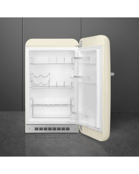 Jahekapp smeg, 50-ndate stiil, 97 cm, 135 l, 35 db, mehaaniline juhtimine, parem, kreem-foto2