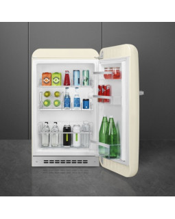 Jahekapp smeg, 50-ndate stiil, 97 cm, 135 l, 35 db, mehaaniline juhtimine, parem, kreem-foto5