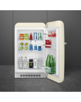 Jahekapp smeg, 50-ndate stiil, 97 cm, 135 l, 35 db, mehaaniline juhtimine, parem, kreem-foto5