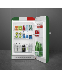 Jahekapp smeg, 50-ndate stiil, 97 cm, 135 l, 35 db, mehaaniline juhtimine, parem, itaalia lipuvärvid-foto2