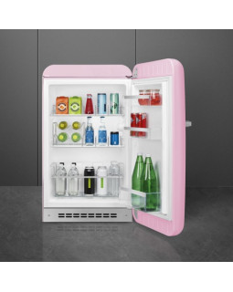 Jahekapp smeg, 50-ndate stiil, 97 cm, 135 l, 40 db, elektrooniline juhtimine, roosa-foto3