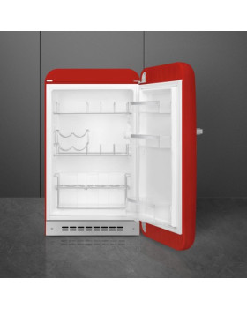 Jahekapp smeg, 50-ndate stiil, 97 cm, 135 l, 35 db, mehaaniline juhtimine, parem, punane-foto2