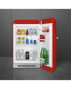 Jahekapp smeg, 50-ndate stiil, 97 cm, 135 l, 35 db, mehaaniline juhtimine, parem, punane-foto6