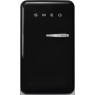 Külmik smeg, 50-ndate stiil, 97 cm, 105/17 l, 35 db, mehaaniline juhtimine, vasak, must