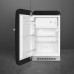 Külmik smeg, 50-ndate stiil, 97 cm, 105/17 l, 35 db, mehaaniline juhtimine, vasak, must