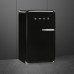 Külmik smeg, 50-ndate stiil, 97 cm, 105/17 l, 35 db, mehaaniline juhtimine, vasak, must