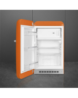 Külmik smeg, 50-ndate stiil, 97 cm, 105/17 l, 37 db, mehaaniline juhtimine, vasak, oranž-foto2