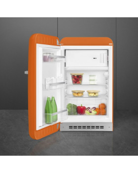 Külmik smeg, 50-ndate stiil, 97 cm, 105/17 l, 37 db, mehaaniline juhtimine, vasak, oranž-foto5
