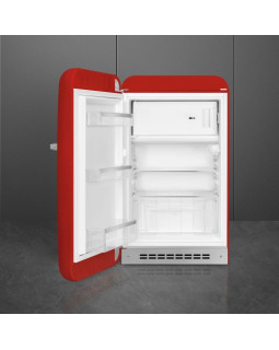 Külmik smeg, 50-ndate stiil, 97 cm, 105/17 l, 35 db, mehaaniline juhtimine, vasak, punane-foto2