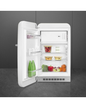 Külmik smeg, 50-ndate stiil, 97 cm, 105/17 l, 37 db, mehaaniline juhtimine, vasak, valge-foto4