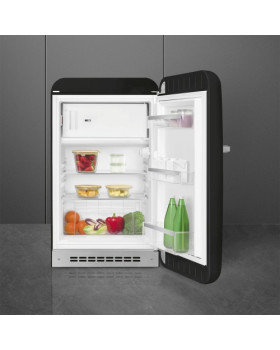 Külmik smeg, 50-ndate stiil, 97 cm, 17/105 l, 37 db, mehaaniline juhtimine, parem, must-foto5