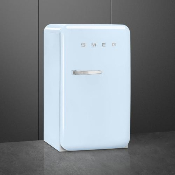 Külmik smeg, 50-ndate stiil, 97 cm, 17/105 l, 35 db, mehaaniline juhtimine, parem, pastellsinine