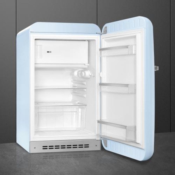 Külmik smeg, 50-ndate stiil, 97 cm, 17/105 l, 35 db, mehaaniline juhtimine, parem, pastellsinine