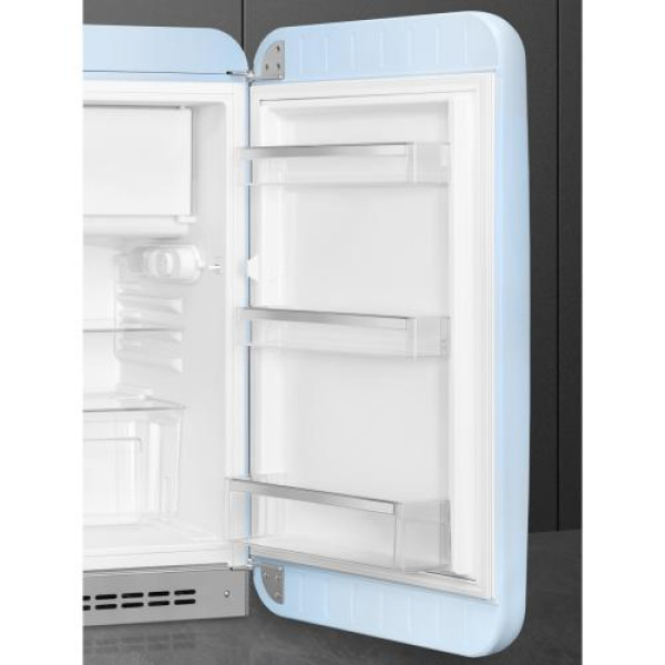 Külmik smeg, 50-ndate stiil, 97 cm, 17/105 l, 35 db, mehaaniline juhtimine, parem, pastellsinine