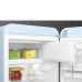Külmik smeg, 50-ndate stiil, 97 cm, 17/105 l, 35 db, mehaaniline juhtimine, parem, pastellsinine