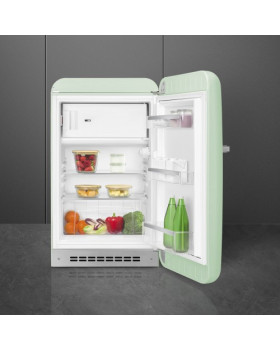 Külmik smeg, 50-ndate stiil, 97 cm, 17/105 l, 37 db, mehaaniline juhtimine, parem, pastellroheline-foto4