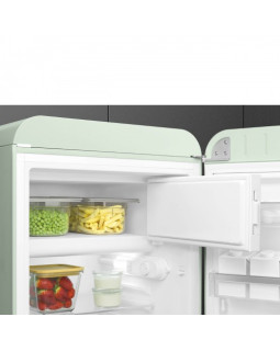 Külmik smeg, 50-ndate stiil, 97 cm, 17/105 l, 37 db, mehaaniline juhtimine, parem, pastellroheline-foto5