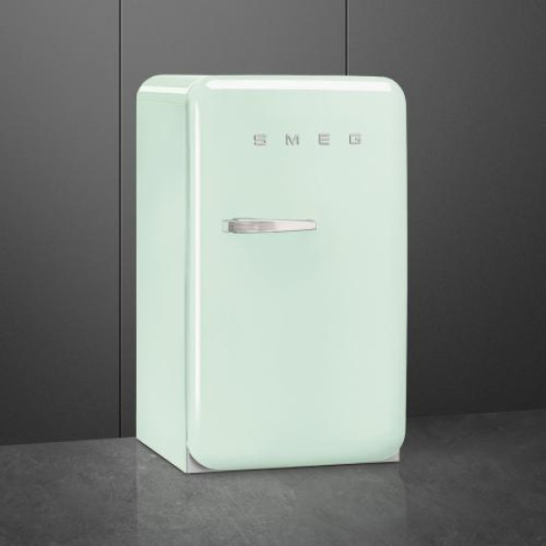 Külmik smeg, 50-ndate stiil, 97 cm, 17/105 l, 35 db, mehaaniline juhtimine, parem, pastellroheline