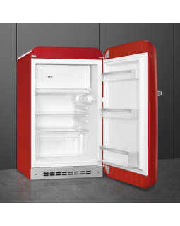 Külmik smeg, 50-ndate stiil, 97 cm, 17/105 l, 35 db, mehaaniline juhtimine, parem, punane-foto8