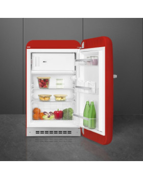 Külmik smeg, 50-ndate stiil, 97 cm, 17/105 l, 35 db, mehaaniline juhtimine, parem, punane-foto4