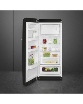 Külmik smeg, 50-ndate stiil, 153 cm, 244/26 l, 35 db, mehaaniline juhtimine, vasak, must-foto2