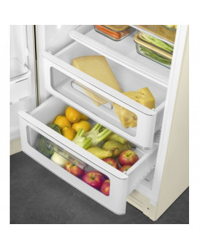 Külmik smeg, 50-ndate stiil, 153 cm, 244/26 l, 35 db, mehaaniline juhtimine, vasak, kreem-foto5