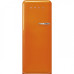 Külmik smeg, 50-ndate stiil, 153 cm, 244/26 l, 35 db, mehaaniline juhtimine, vasak, oranž Kodumasinad