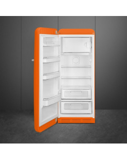 Külmik smeg, 50-ndate stiil, 153 cm, 244/26 l, 35 db, mehaaniline juhtimine, vasak, oranž-foto2