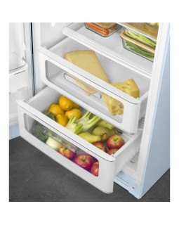 Külmik smeg, 50-ndate stiil, 153 cm, 244/26 l, 35 db, mehaaniline juhtimine, vasak, pastellsinine-foto4