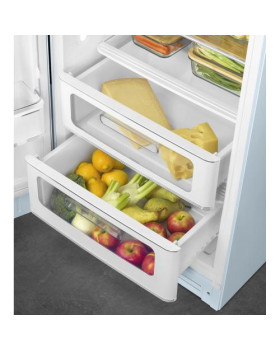 Külmik smeg, 50-ndate stiil, 153 cm, 244/26 l, 35 db, mehaaniline juhtimine, vasak, pastellsinine-foto7