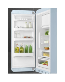 Külmik smeg, 50-ndate stiil, 153 cm, 244/26 l, 35 db, mehaaniline juhtimine, vasak, pastellsinine-foto8