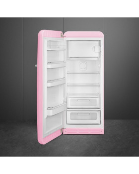 Külmik smeg, 50-ndate stiil, 153 cm, 244/26 l, 35 db, mehaaniline juhtimine, vasak, pastellroosa-foto2