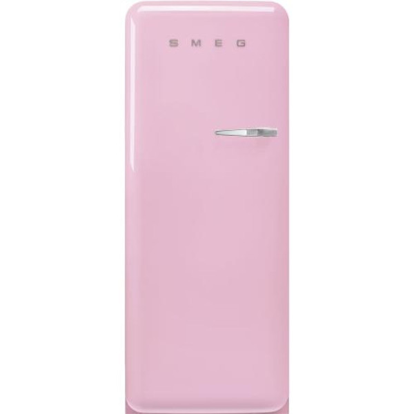 Külmik smeg, 50-ndate stiil, 153 cm, 244/26 l, 35 db, mehaaniline juhtimine, roosa