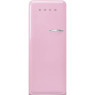 Külmik smeg, 50-ndate stiil, 153 cm, 244/26 l, 35 db, mehaaniline juhtimine, roosa