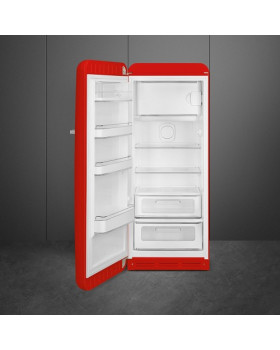 Külmik smeg, 50-ndate stiil, 153 cm, 244/26 l, 35 db, mehaaniline juhtimine, vasak, punane-foto2