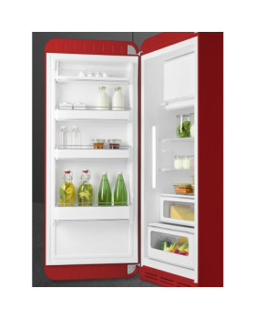 Külmik smeg, 50-ndate stiil, 153 cm, 244/26 l, 35 db, mehaaniline juhtimine, vasak, punane-foto3