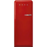 Külmik smeg, 50-ndate stiil, 153 cm, 244/26 l, 35 db, mehaaniline juhtimine, punane