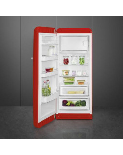 Külmik smeg, 50-ndate stiil, 153 cm, 244/26 l, 35 db, mehaaniline juhtimine, punane-foto3
