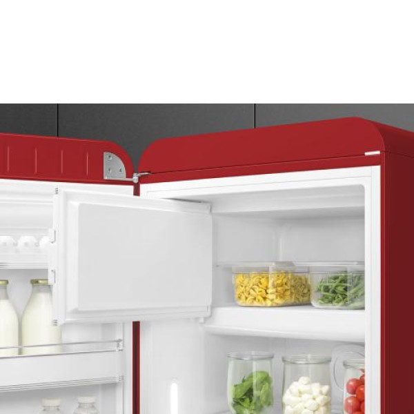 Külmik smeg, 50-ndate stiil, 153 cm, 244/26 l, 35 db, mehaaniline juhtimine, punane