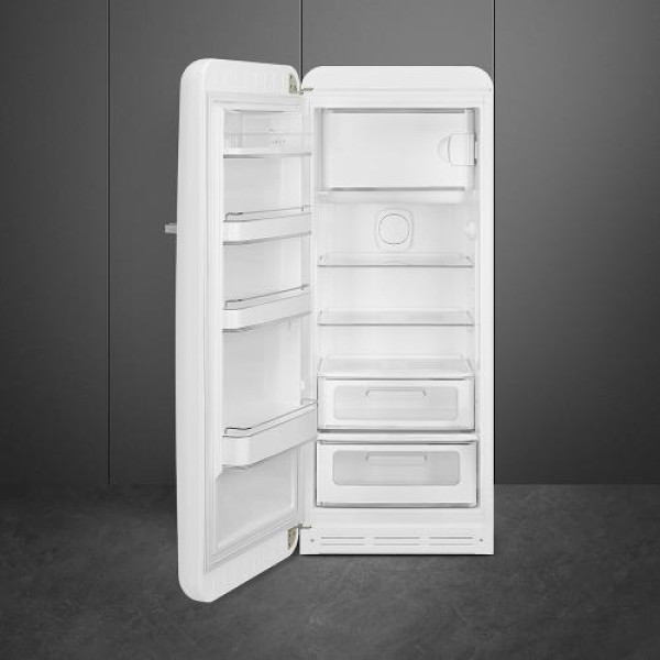 Külmik smeg, 50-ndate stiil, 153 cm, 244/26 l, 35 db, mehaaniline juhtimine, valge