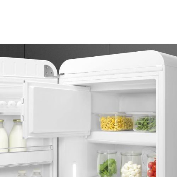 Külmik smeg, 50-ndate stiil, 153 cm, 244/26 l, 35 db, mehaaniline juhtimine, valge