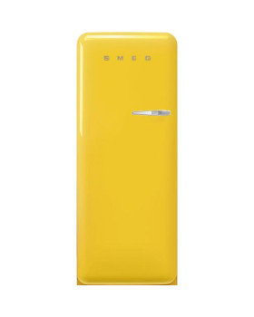 Külmik smeg, 50-ndate stiil, 153 cm, 244/26 l, 35 db, mehaaniline juhtimine, kollane