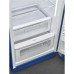 Külmik smeg, 50-ndate stiil, 153 cm, 244/26 l, 35 db, mehaaniline juhtimine, sinine