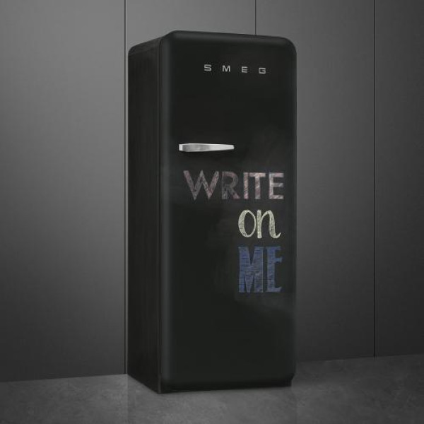 Külmik smeg, 50-ndate stiil, 153 cm, 244/26 l, 35 db, mehaaniline juhtimine, matt must tahvel