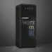 Külmik smeg, 50-ndate stiil, 153 cm, 244/26 l, 35 db, mehaaniline juhtimine, matt must tahvel