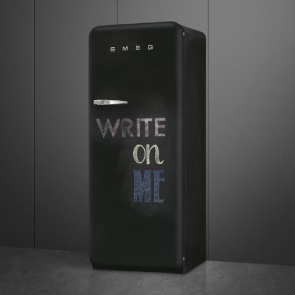 Külmik smeg, 50-ndate stiil, 153 cm, 244/26 l, 35 db, mehaaniline juhtimine, matt must tahvel