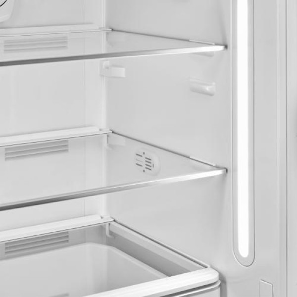 Külmik smeg, 50-ndate stiil, 153 cm, 244/26 l, 35 db, mehaaniline juhtimine, matt must