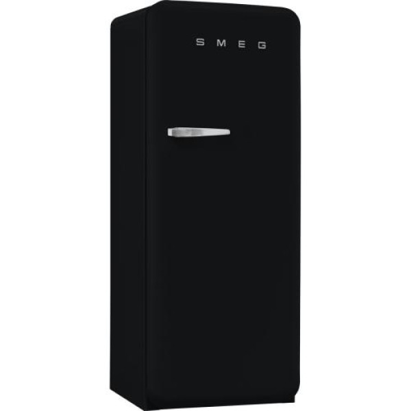Külmik smeg, 50-ndate stiil, 153 cm, 244/26 l, 35 db, mehaaniline juhtimine, matt must