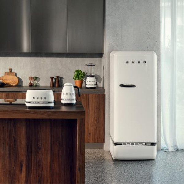 Külmik smeg, 50-ndate stiil, 153 cm, 244/26 l, 35 db, mehaaniline juhtimine, parem, carrara white